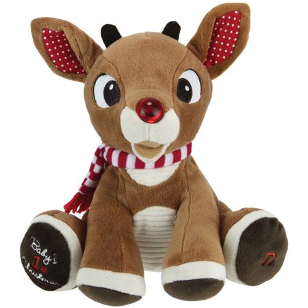 Rudolph with Light Up Nose And Music (8")