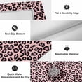 thumbnail image 6 of Outdoor Rug 3x5 ft Pink Leopard Print Outdoor Large Area Rug Non Slip Rubber Luxury Animal Fur Pattern Front Door Mat RV Rug Camping Carpet Patio Outdoor Rugs for Backyard Balcony Deck Porch Indoor, 6 of 9