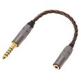 thumbnail image 3 of Cable de 4.4 mm A 2.5 mm, Adaptador de Auriculares de Sonido Transparente Equilibrio Núcle de Cobre sin oxímeno para Altavoces para Altavoces, 3 of 7