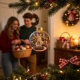 Prayer Hand Tree Christmas Hanging Ornament Praying Hands Design Shatterproof Round ...