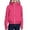 Hot Pink, variant on WAYUTE Girls Sweatshirt Rib Knit Zip Up Hoodies Solid Color Raglan Long Sleeve Sweatshirt with Thumb Holes Fall Winter Casual Streetwear,Purple,Size 9-10 Y