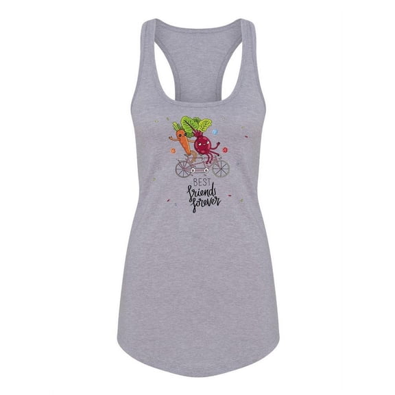 Beet And Carrot Friendship Racerback Tank Women -Image by Shutterstock, Female Medium