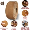 thumbnail image 3 of ELW Tobacco Latigo Leather 5-6 oz. 2-2.4mm Straps, Belts, Strips 4" 10.2cm Wide X 50" 1.27m Length Full Grain Leather Cowhide DIY Arts & Craft Projects, Clothing, Jewelry, Wrapping, 3 of 7