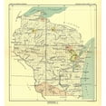thumbnail image 3 of Hoen 15x16 Black Modern Framed Museum Art Print Titled - Wisconsin - Hoen 1896, 3 of 5