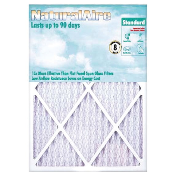 Naturalaire Air Filter 10 " X 24 " X 1 " Pleated Case of 12