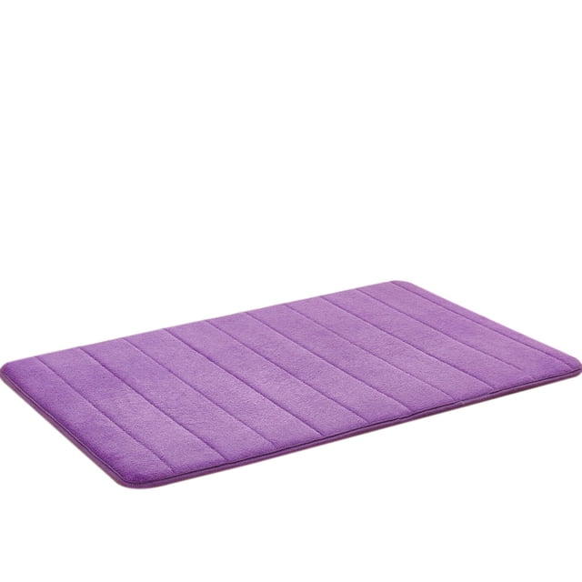 Cateissary Alfombrillas de terciopelo Coral antideslizante para sala de estar, alfombrilla para suelo interior, alfombrilla antideslizante para felpudo Decoración del hogar violeta Cateissary HA0561-04