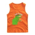 thumbnail image 1 of RXIRUCGD 2025 Vêtements d'Été pour Enfants Chemise de Base à Col Rond Sans Manches pour Garçons, 1 of 2