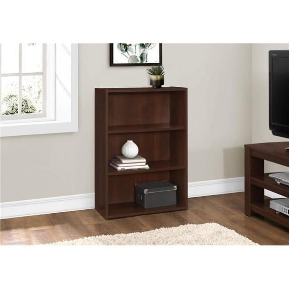 36 in. Bookcase with 3 Shelves - Cherry