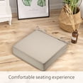thumbnail image 3 of Patio Chair Cushions for Outdoor Furniture 19x19x4 Inch Set of 2, Waterproof Outdoor Seat Cushions, Garden Sofa Couch Thicked Chair Cushions with Ties, 3 of 9