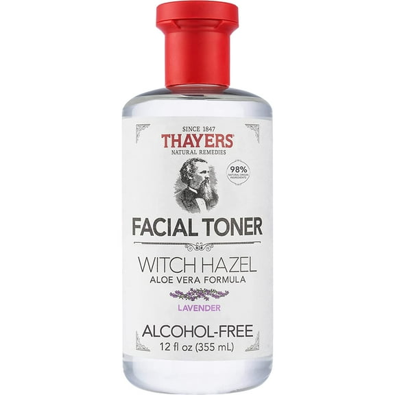 Thayers Natural Remedies Facial Toner Witch Hazel, Lavender, 12oz, 12-Pack