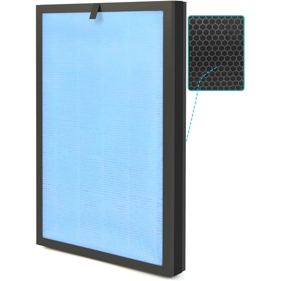 SimPure HP8 Original HEPA Replacement Filter Compatible with SimPure HP8 Air Purifier Filter,Remove 99.97% Pet Hair,Pack of 1
