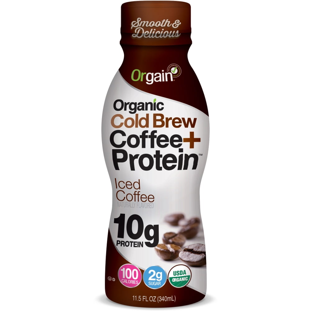 Orgain Organic ColdBrew Coffee Plus Protein, Iced Coffee, 11.5 Ounce