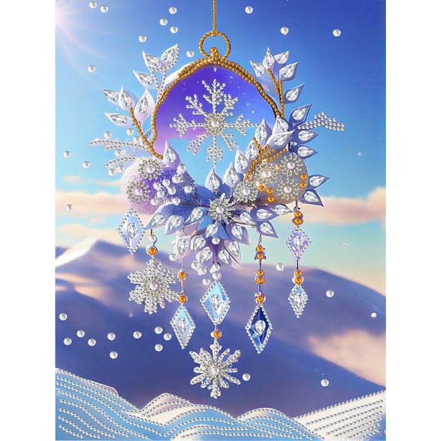 Cuadros Decorativos Kit de pintura de diamante con forma especial parcial de bricolaje 5D, decoración de carillón de viento (YX104) DQrwqpou Nuevos Originales
