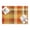 Red, variant on Brown Green Grid Area Rug 2'x3', Vintage Rustic Minimalist Gingham Plaid Mat Non-Slip Silicone Backing Machine Washable Area Rugs for Front Door Kitchen Sink Area