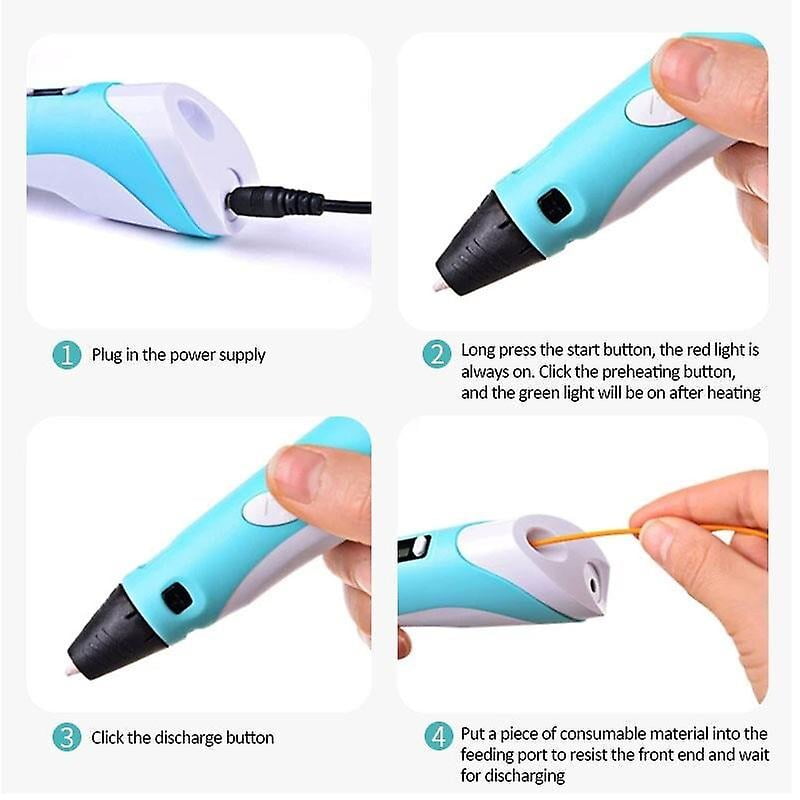 3d Pen Diy Toys For Kids 3d Printer Pen Drawing Set Original Gifts Pla Abs  Filament 3d Print Pen Educational Toys Children Girls
