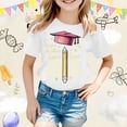 thumbnail image 2 of Girls Casual Short Sleeve T-Shirt with Cute Cartoon Print Soft & Breathable Loose Fit for Everyday Wear & Spring/Summer/Fall, 2 of 4