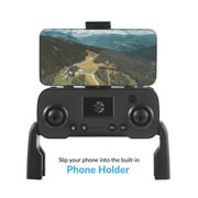 Vivitar Sky Flow 4K Aerial Camera Drone Image Stabilization & Carrying Case, Black