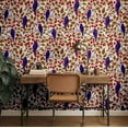 thumbnail image 3 of S4Sassy Self Adhesive Wallpaper, Bird & Cherry Wallpaper, Brown Removable Diy Vinyl Wall Covering, Peel And Stick Contact Paper For Entryway Accent Wall, Easy Home Decor Solution (25"X 120"), 3 of 9