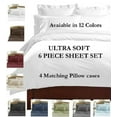 thumbnail image 3 of 6 PIECE DEEP POCKET SUPER SOFT BAMBOO EGYPTIAN COMFORT 2100 SERIES BED SHEET SET, 3 of 14