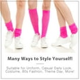 thumbnail image 2 of womens fashion slouch socks 3pairs(1pack) (pink), 2 of 6