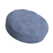10 12 13 14 16 '' Elastic Bar Stool Covers Round Chair Seat Cushions Slipcover Dark Blue 40x40x10cm
