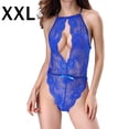 thumbnail image 1 of Camisón de encaje de mujer Sexy Body Lencería Ropa interior Ropa de dormir, Azul, XXL seitruly XX000075-28, 1 of 7