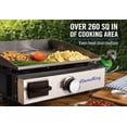 thumbnail image 3 of Flame King FlatTop Tabletop Portable Propane Cast Iron Grill Griddle for Outdoor Cooking, 3 of 14
