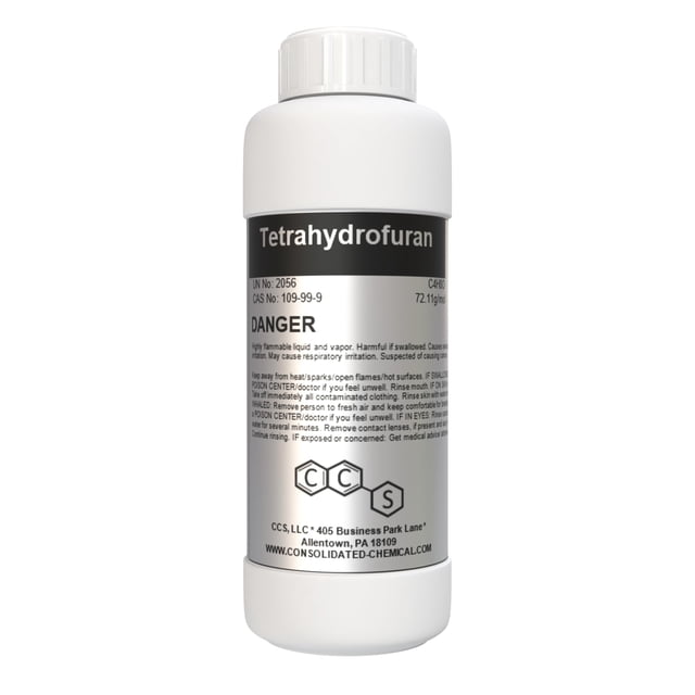 Solvente CCS Tetrahidrofurano THF 500 ml de alta pureza