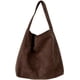 thumbnail image 1 of Bolsas de gamuza holgadas para mujer, bandolera de pana con asa superior, bolso de mano universitaria, 1 of 4