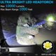 thumbnail image 2 of Linterna frontal LED ultra potente recargable por USB, 3 modos, resistente al agua, con zoom, para camping, pesca y ciclismo, 2 pilas incluidas, 2 of 5