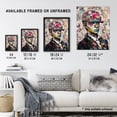 thumbnail image 4 of 1920s Fashion Collage Artwork Upcycled Newspaper Boy Young Man Portrait Vibrant Colourful Bold Pop Art Modern Painting Art Print Framed Poster Wall Decor 12x16 inch, 4 of 5