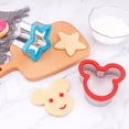thumbnail image 4 of YOPTOP 4 Pcs Bread Sandwich Decruster Sandwich Cutter And Sealer Set Dinosaur Heart And Circle Shapes Pancake Maker Diy Cookie Cutters, 4 of 5