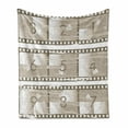 thumbnail image 1 of Numbers Soft Flannel Fleece Blanket, Vector Style Illustration of Countdown Numbers on a Film Strip Pattern Print, Cozy Plush for Indoor and Outdoor Use, 50" x 60", Umber Warm Taupe, by Ambesonne, 1 of 6