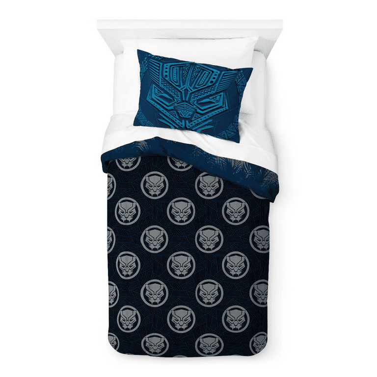 Black Panther Wakanda King Full Reversible Comforter and 4 Piece Full Sheet Set with Throw Walmart