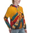 thumbnail image 6 of Haiem Colorful Sweaters And Strings for Women's Fashion Hoodies & Sweatshirts with Kangaroo Pocket,Hooded Sweatshirt with Eye-catching Drawstrings-Large, 6 of 7