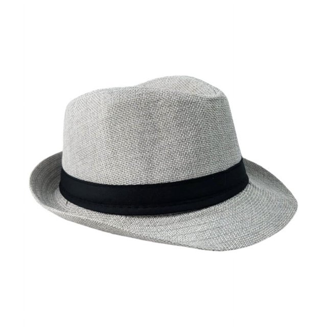 Sombrero para Niños The Baby Shop de Sol Playa Fedora Ala Corta Plateado