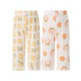 thumbnail image 2 of Haitryli Infant Baby Girls Boys Soft Cotton Wide Leg Loose Pants Summer Fall Print Casual Home Wear Orange Yellow 80, 2 of 7