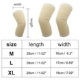 thumbnail image 4 of Unique Bargains 1 Pair Simple Knee Pads Large Size Skin Color, 4 of 6