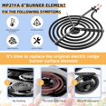 thumbnail image 5 of MP21YA Electric Range Burner Surface Element (8 Inch) Compatible with Whirl-pool May-tag Ken-more Stove Burner Surface Element, 5 of 5