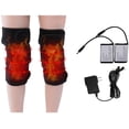 thumbnail image 1 of Battery Heated Knee Brace Wrap Rechargeable Lithium Electric Heating Pad Knee Hot Therapy 3 Temperature Control for Joint Pain, 1 of 5