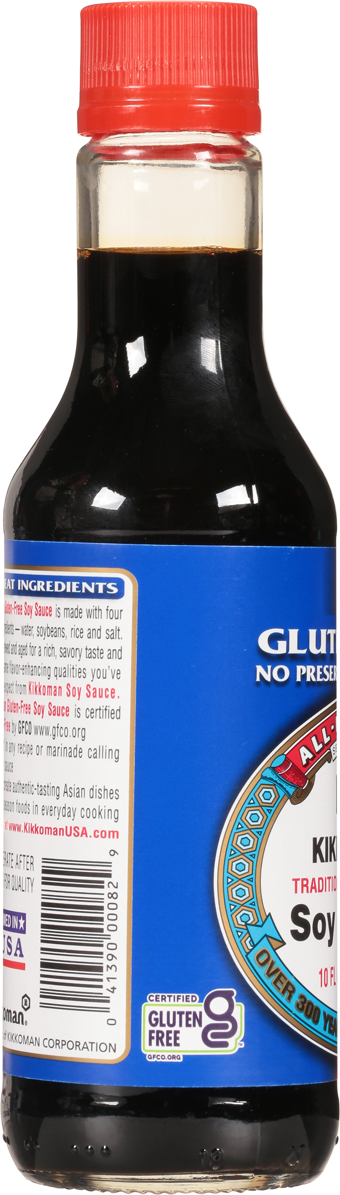 Kikkoman Gluten-Free Soy Sauce, 10 oz Bottle