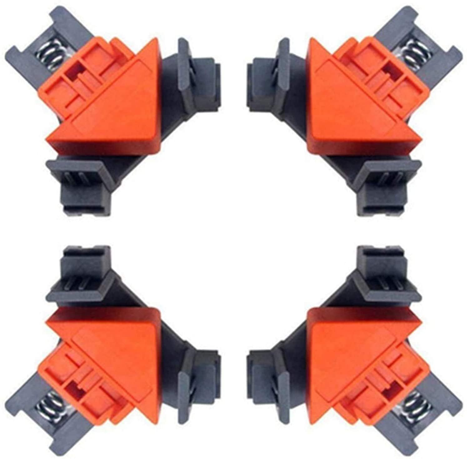 Right Angle Clip Fixer 4Pieces 90 Degree Angle Woodworking Corner Clip Suitable for Fixing 5-22mm /10-22mm Board