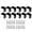 Set 2, variant on Outdoor Rafter Clips Pack Of 12 Black Galvanized Steel Brackets For Gazebo Roofing And Shed Assembly