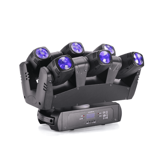 Disco Lighting Cree 6 x10w Beam Moving Head LED Stage Light For DJ Party