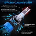 thumbnail image 2 of Yeacher 2Pcs IP68 Waterproof Car LED Headlight Bulbs LED Driving Lamp All-in-one Conversion Kit 50W, 2 of 8