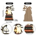 thumbnail image 7 of Halloween House Decor Haunted House Decorations 6 Inch Vintage Wooden Halloween Display Spooky Indoor Table Decor for Home Party Mantel, 1 Pack, 7 of 7