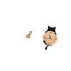 thumbnail image 5 of Figura de escritorio,Estatua de gato en estante,escritorio,oficina,decoración del hogar,Reloj de pared,Reloj de pared decorativo para baño o dormitorio,Reloj de pared para gatos, 5 of 8