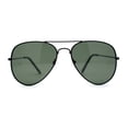 thumbnail image 1 of Polarized Iconic Metal Wire Rim Tear Drop Officer Sunglasses Black Green, 1 of 4