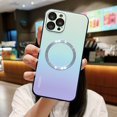 thumbnail image 2 of Decase for iPhone 14 6.1 Inch Slim Gradient Case, MagSafe Magnetic Wireless Charging Military Grade Soft TPU Drop Protection Shockproof Ultra-Thin Glossy Case for iPhone 14,D, 2 of 6