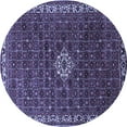 thumbnail image 1 of Ahgly Company Indoor Round Persian Blue Traditional Area Rugs, 7' Round, 1 of 4